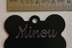 6.-€ Namensschild Hundehalsband